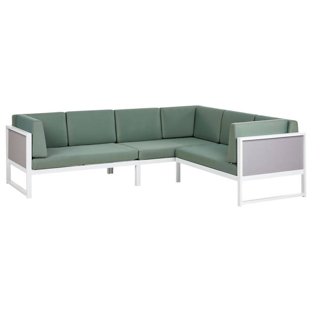 Beliani CASTELLA - Loungeset-Groen-Aluminium