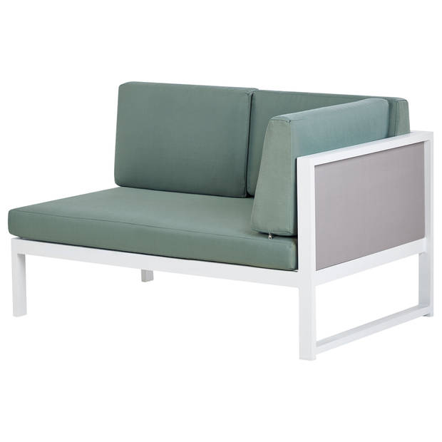 Beliani CASTELLA - Loungeset-Groen-Aluminium