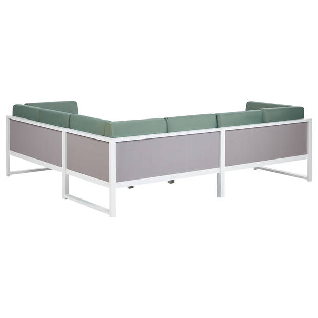 Beliani CASTELLA - Loungeset-Groen-Aluminium