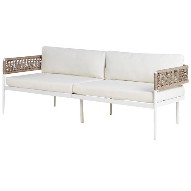 Beliani SERLA - Loungeset-Wit-Aluminium