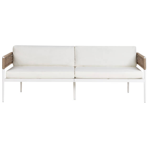 Beliani SERLA - Loungeset-Wit-Aluminium