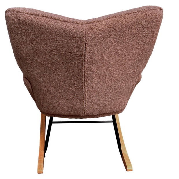 Schommelstoel - Stoelen - Meubels - Fauteuil - Taupe - 71 cm x 92 cm x 101 cm