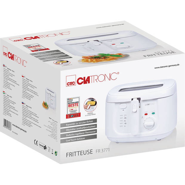 Clatronic FR 3771 - Friteuse / Frituurpan - 2,5 Liter - 1800 watt