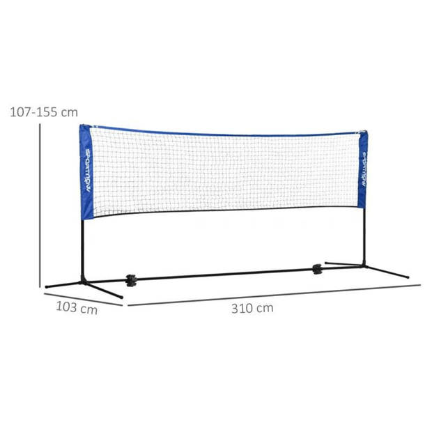 Badminton net - Badminton set - Buitenspeelgoed - Speelgoed - 3,10 m