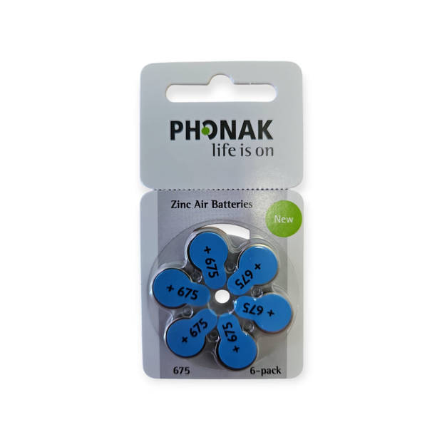 Phonak P675 hoortoestel batterij