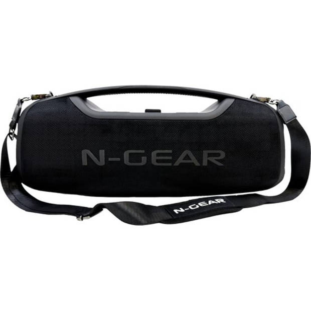 N-GEAR NRG500 - Bluetooth Speaker - Partybox met Verlichting & Microfoon - IPX5 Waterdicht - Zwart