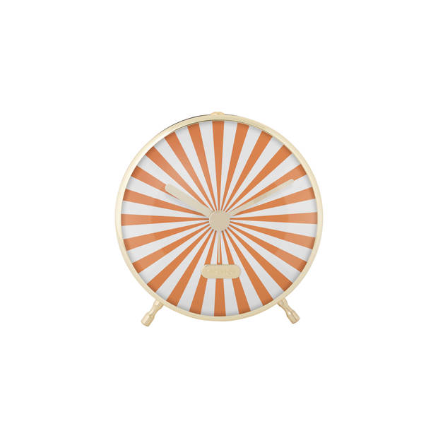 Karlsson - Wekker Candy Swirl - Bright orange & white