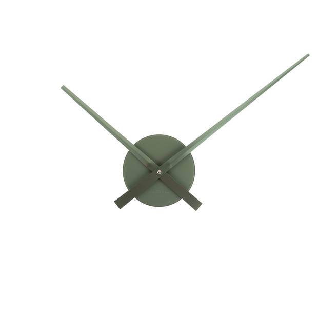 Karlsson - Wandklok Little Big Time Mini Metallic - Metallic jungle green- Ø41cm