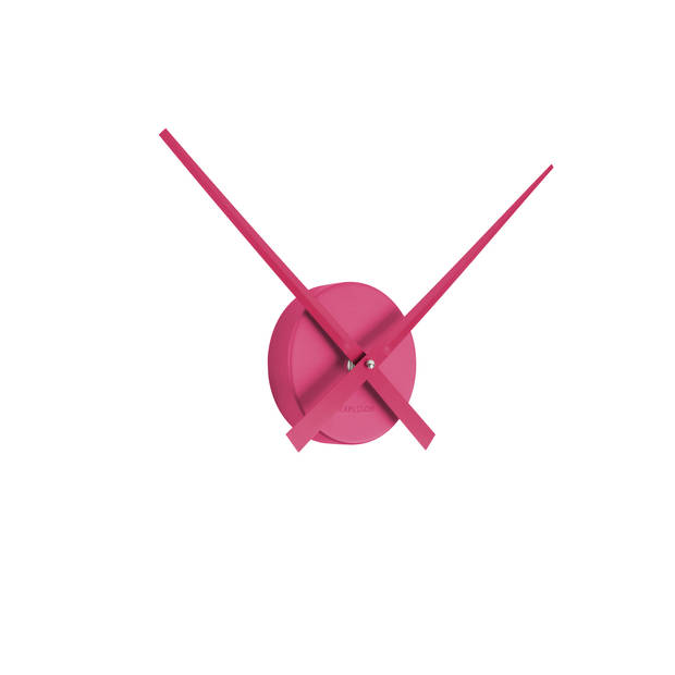 Karlsson - Wandklok Little Big Time Mini Metallic - Metallic dark pink- Ø41cm