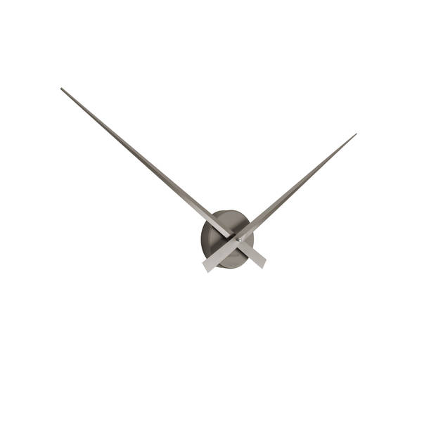 Karlsson - Wandklok Little Big Time Metallic - Metallic dark grey- Ø77,5cm