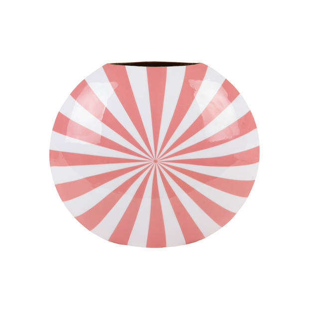 Present Time - Vaas Candy Swirl Large - Flamingo pink & white