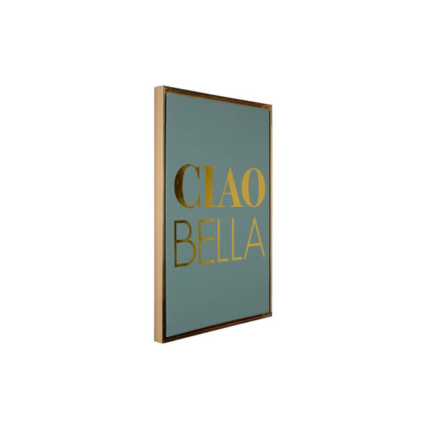 Present Time - Wall Art Ciao Bella Medium - Jungle green & gold