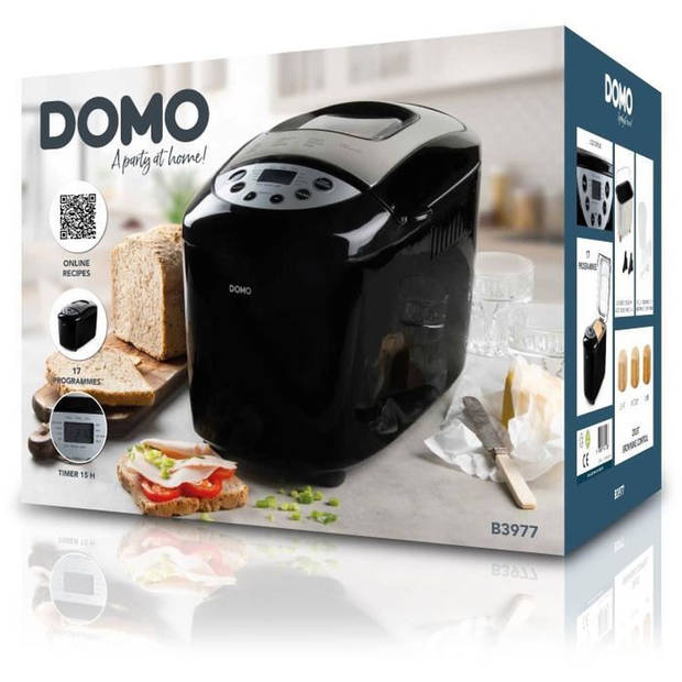 XL automatische broodmachine - DOMO - B3977 - 850 W - 17 programma's - LCD scherm