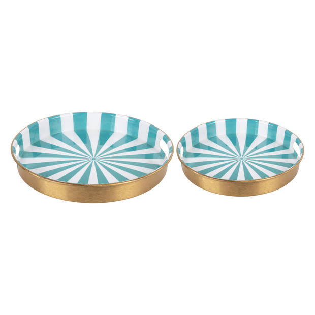 Present Time - Dienblad Candy Swirl - Set van 2