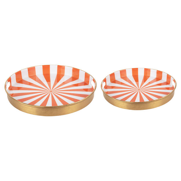 Present Time - Dienblad Candy Swirl - Set van 2