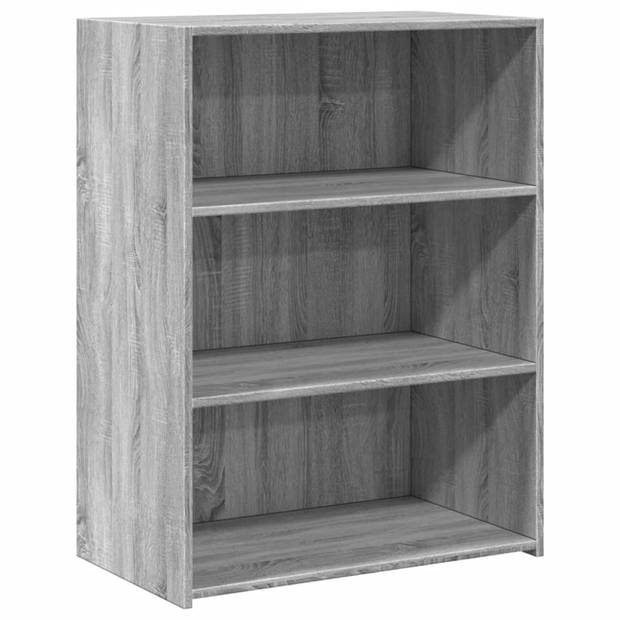 vidaXL Dressoir 70x41x93 cm bewerkt hout grijs sonoma eikenkleurig