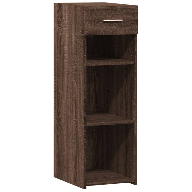 vidaXL Dressoir 30x42,5x93 cm bewerkt hout bruin eikenkleur