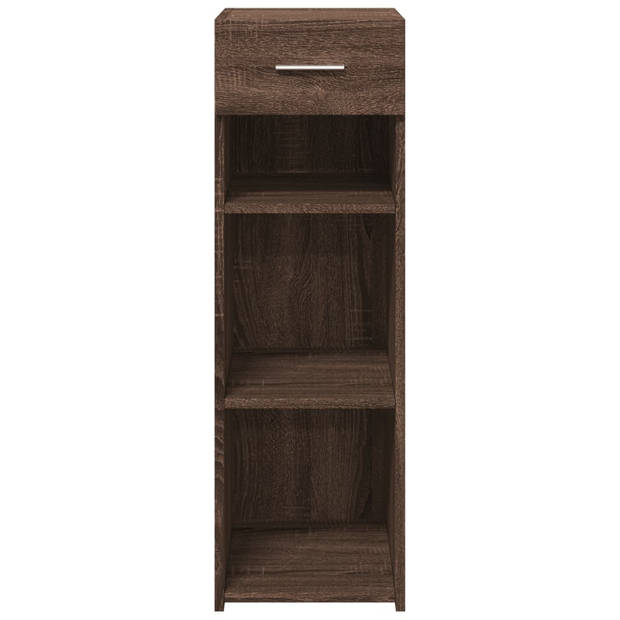 vidaXL Dressoir 30x42,5x93 cm bewerkt hout bruin eikenkleur