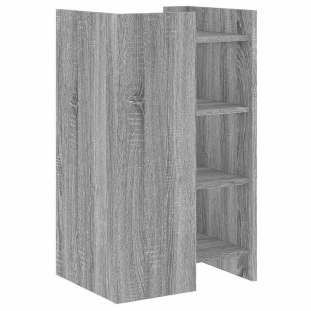 vidaXL Dressoir 45x35x75 cm bewerkt hout grijs sonoma eikenkleurig