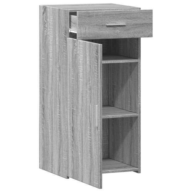 vidaXL Dressoir 45x42,5x93 cm bewerkt hout grijs sonoma eikenkleurig