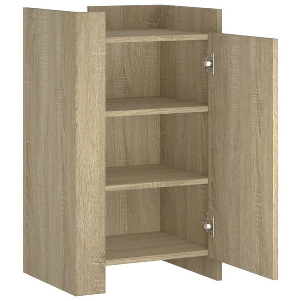 vidaXL Dressoir 45x35x75 cm bewerkt hout sonoma eikenkleurig