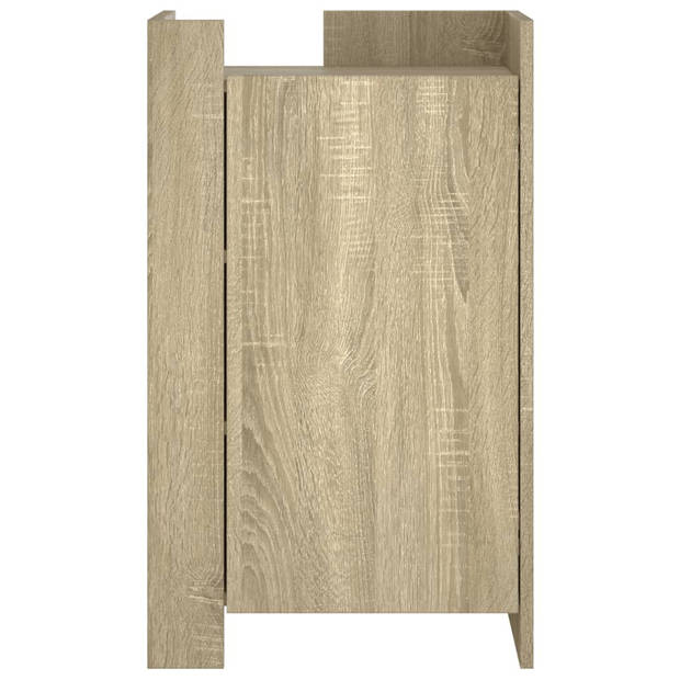 vidaXL Dressoir 45x35x75 cm bewerkt hout sonoma eikenkleurig