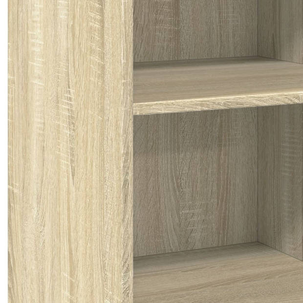 vidaXL Dressoir 50x41x93 cm bewerkt hout sonoma eikenkleurig