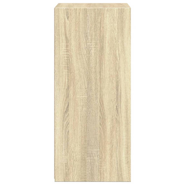 vidaXL Dressoir 50x41x93 cm bewerkt hout sonoma eikenkleurig