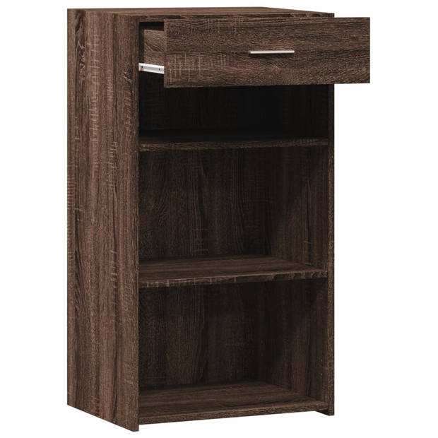 vidaXL Dressoir 50x42,5x93 cm bewerkt hout bruin eikenkleur