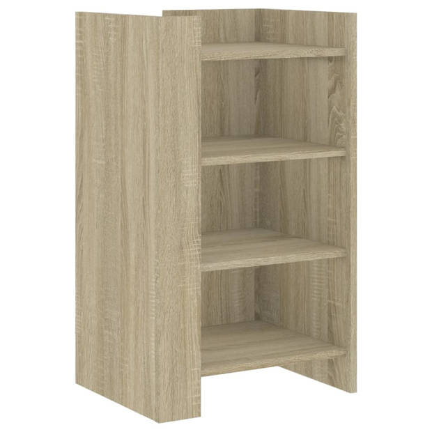 vidaXL Dressoir 45x35x75 cm bewerkt hout sonoma eikenkleurig