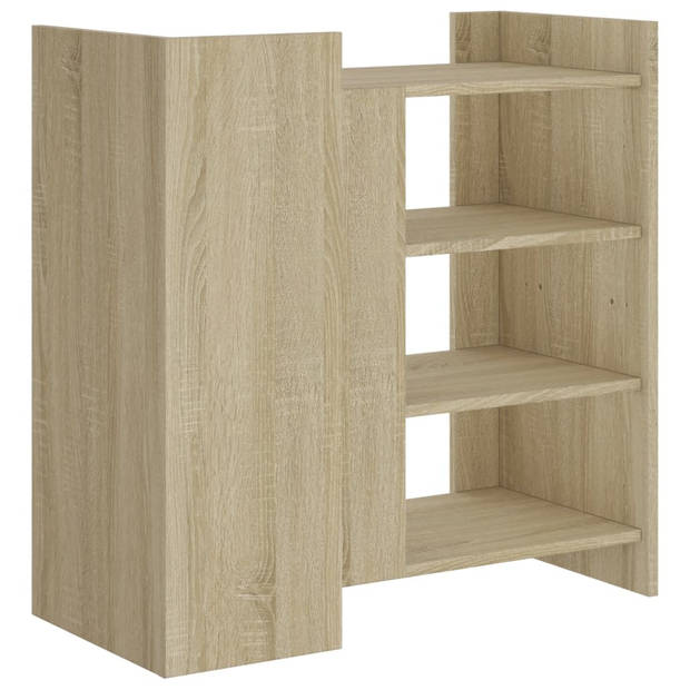 vidaXL Dressoir 73,5x35x75 cm bewerkt hout sonoma eikenkleurig