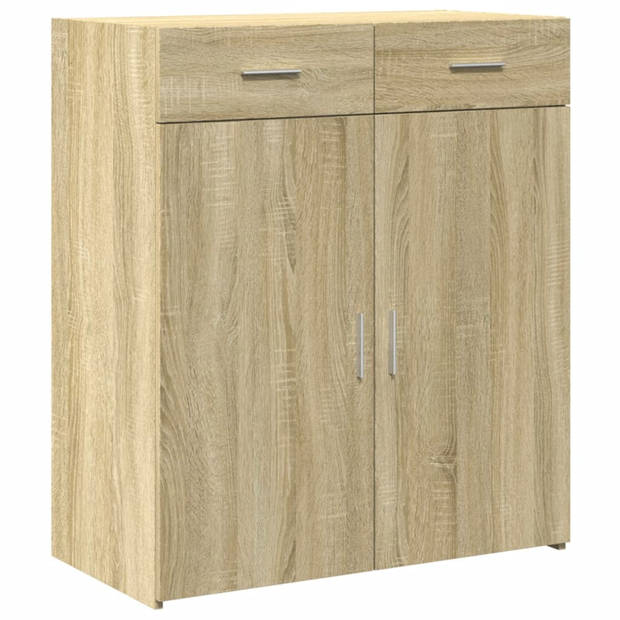 vidaXL Dressoir 80x42,5x93 cm bewerkt hout sonoma eikenkleurig