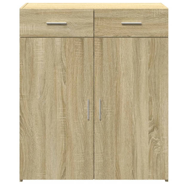 vidaXL Dressoir 80x42,5x93 cm bewerkt hout sonoma eikenkleurig