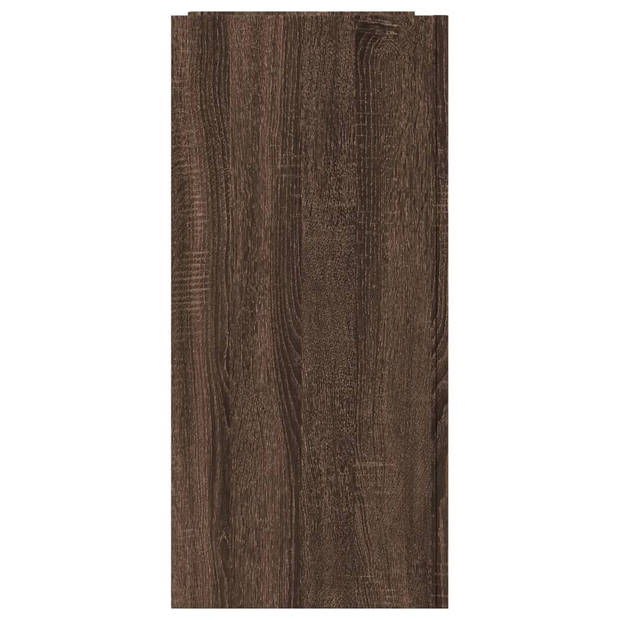 vidaXL Dressoir 100x35x75 cm bewerkt hout bruin eikenkleur