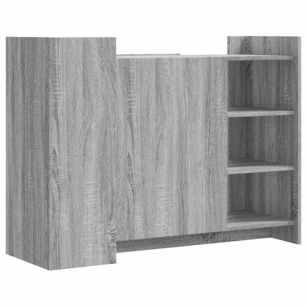 vidaXL Dressoir 100x35x75 cm bewerkt hout grijs sonoma