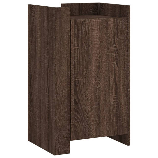 vidaXL Dressoir 45x35x75 cm bewerkt hout bruin eikenkleurig