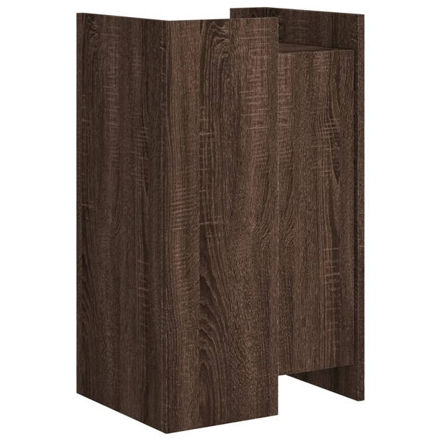 vidaXL Dressoir 45x35x75 cm bewerkt hout bruin eikenkleurig