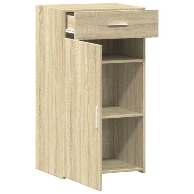 vidaXL Dressoir 50x42,5x93 cm bewerkt hout sonoma eikenkleurig