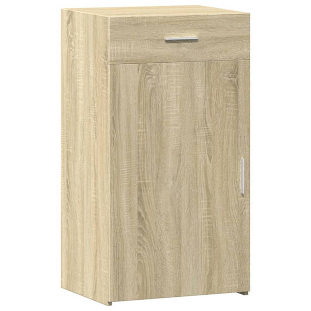 vidaXL Dressoir 50x42,5x93 cm bewerkt hout sonoma eikenkleurig