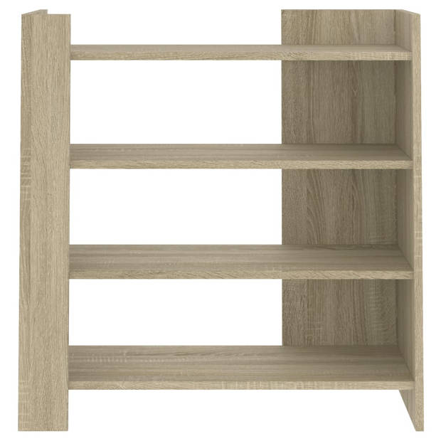 vidaXL Dressoir 73,5x35x75 cm bewerkt hout sonoma eikenkleurig