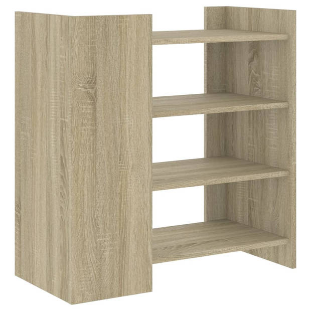 vidaXL Dressoir 73,5x35x75 cm bewerkt hout sonoma eikenkleurig