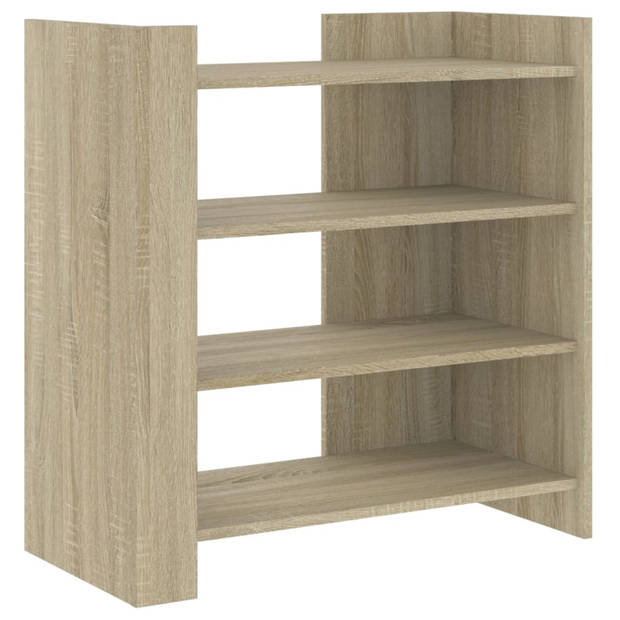 vidaXL Dressoir 73,5x35x75 cm bewerkt hout sonoma eikenkleurig