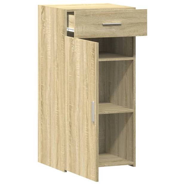 vidaXL Dressoir 45x42,5x93 cm bewerkt hout sonoma eikenkleurig