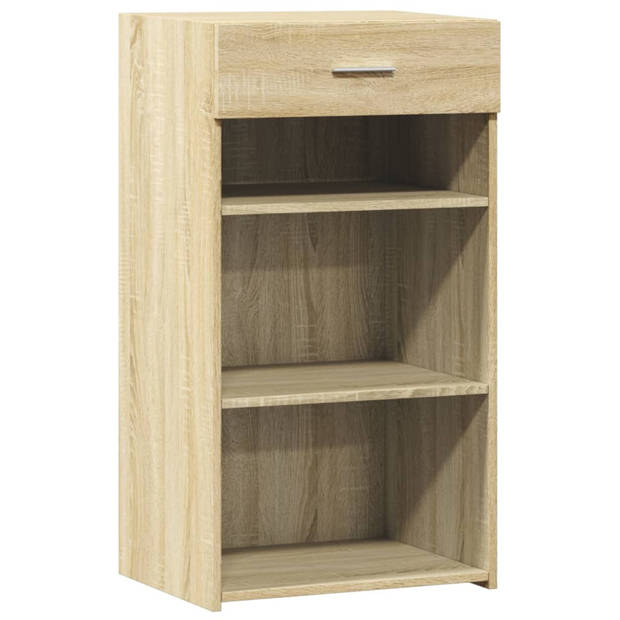 vidaXL Dressoir 50x42,5x93 cm bewerkt hout sonoma eikenkleurig