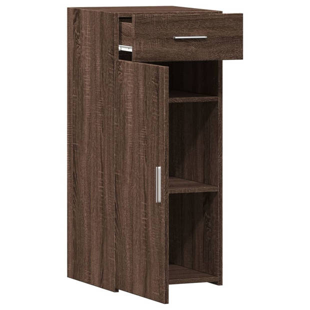 vidaXL Dressoir 40x42,5x93 cm bewerkt hout bruin eikenkleur