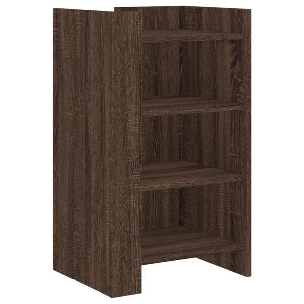 vidaXL Dressoir 45x35x75 cm bewerkt hout bruin eikenkleur