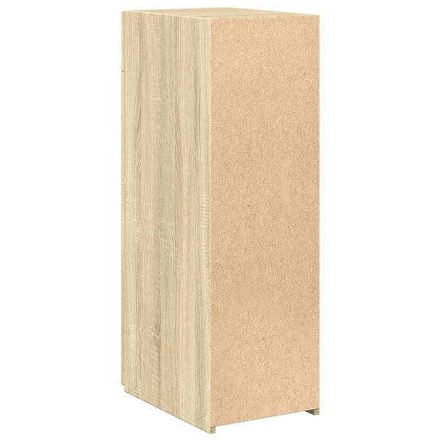 vidaXL Dressoir 30x42,5x93 cm bewerkt hout sonoma eikenkleurig