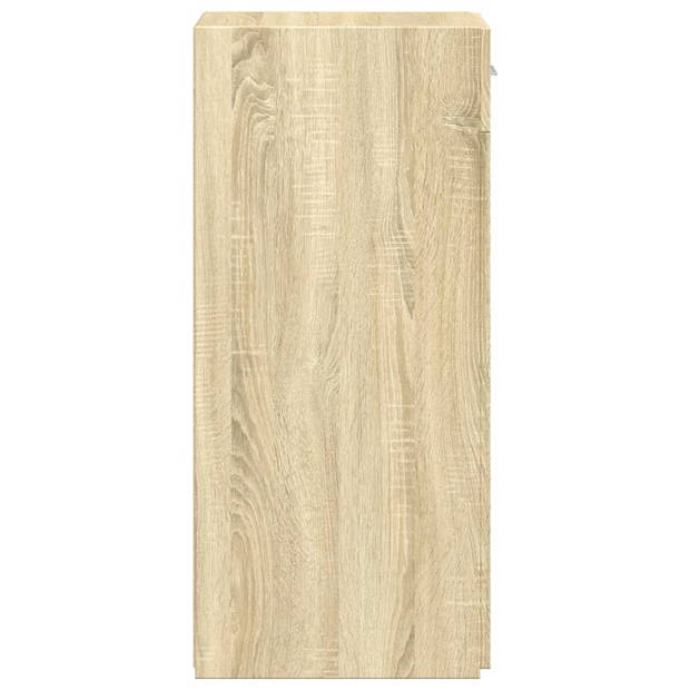 vidaXL Dressoir 30x42,5x93 cm bewerkt hout sonoma eikenkleurig