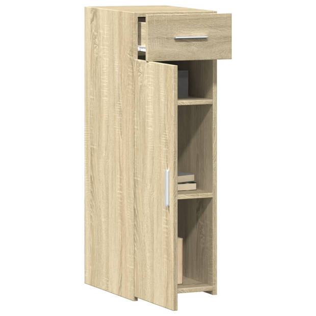 vidaXL Dressoir 30x42,5x93 cm bewerkt hout sonoma eikenkleurig