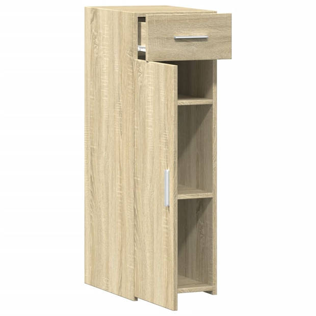 vidaXL Dressoir 30x42,5x93 cm bewerkt hout sonoma eikenkleurig